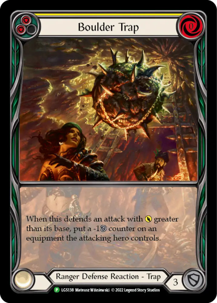 Boulder Trap (Yellow) [LGS138] (Promo) Rainbow Foil - Flesh And Blood Single