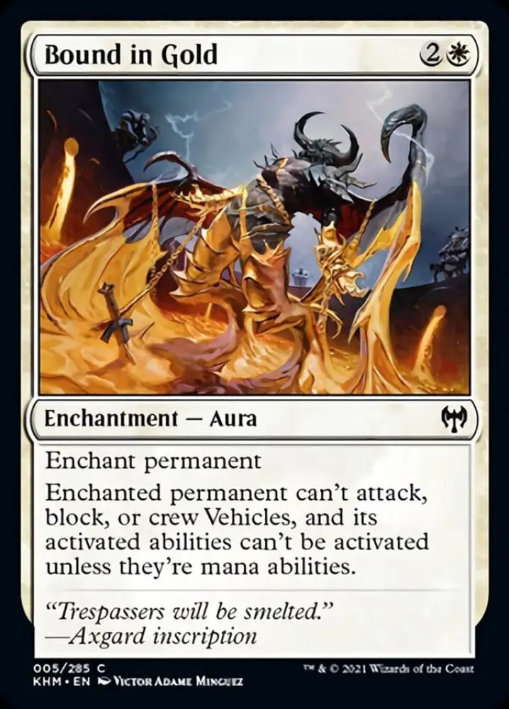 Bound in Gold [Kaldheim] - MTG Single