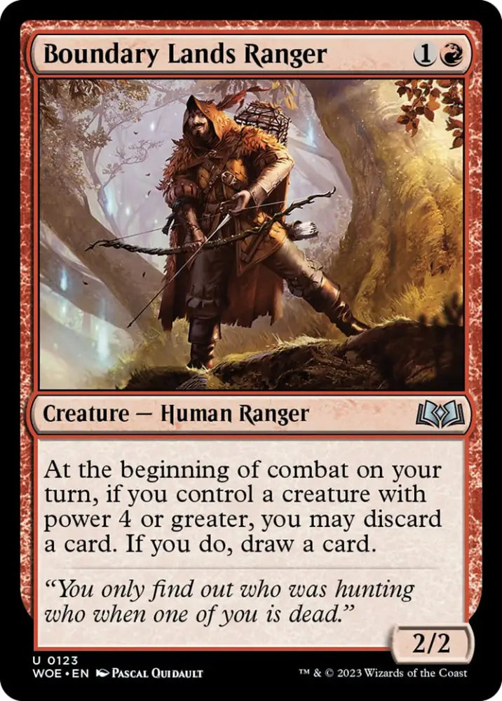 Boundary Lands Ranger [Wilds of Eldraine] - MTG Single