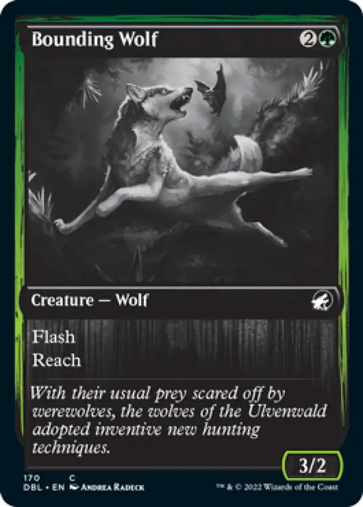Bounding Wolf [Innistrad: Double Feature] - MTG Single