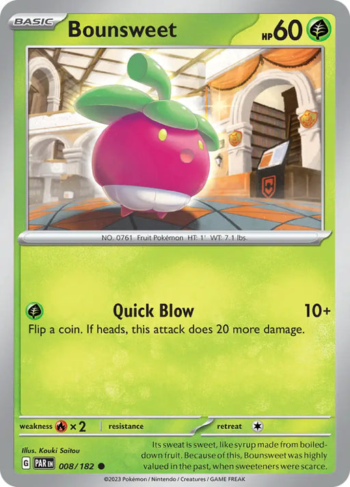Bounsweet (008/182) [Scarlet & Violet: Paradox Rift] - Pokemon Single