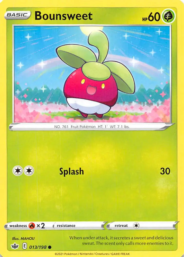Bounsweet (013/198) [Sword & Shield: Chilling Reign] - Pokemon Single