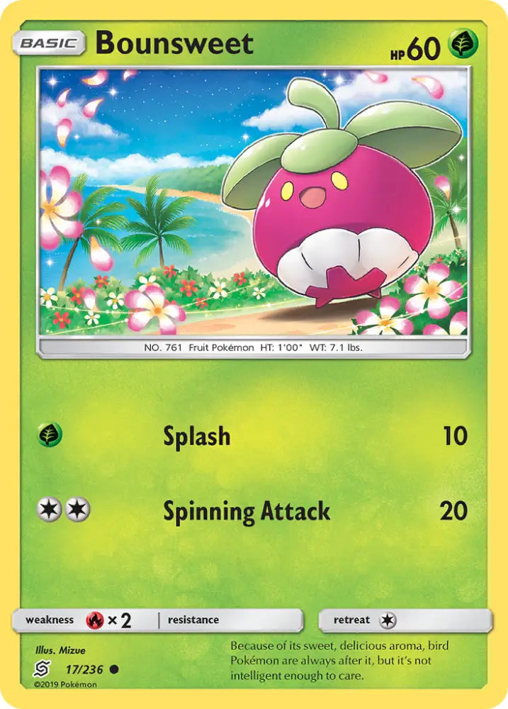Bounsweet (17/236) [Sun & Moon: Unified Minds] - Pokemon Single