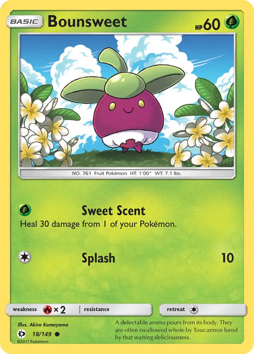 Bounsweet (18/149) [Sun & Moon: Base Set] - Pokemon Single
