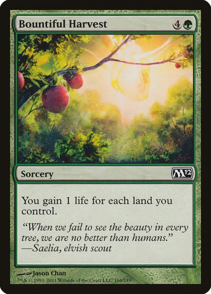 Bountiful Harvest [Magic 2012] - MTG Single