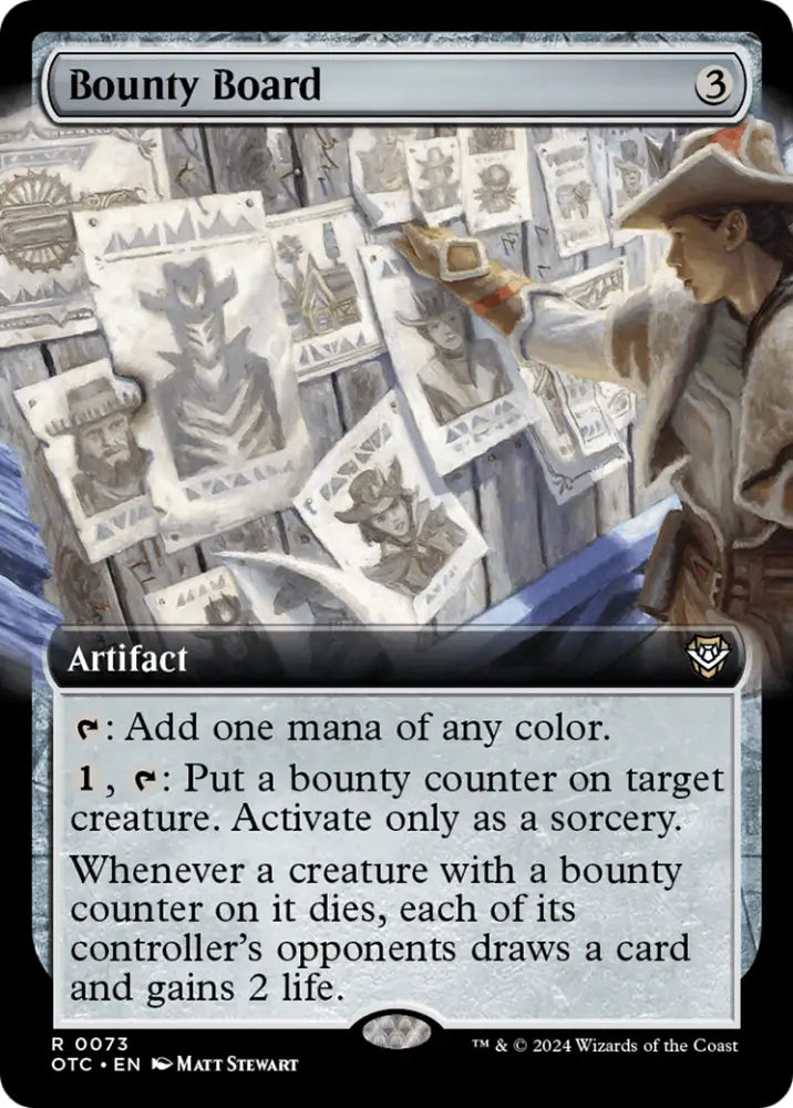 Bounty Board (Extended Art) [Outlaws of Thunder Junction Commander] - MTG Single