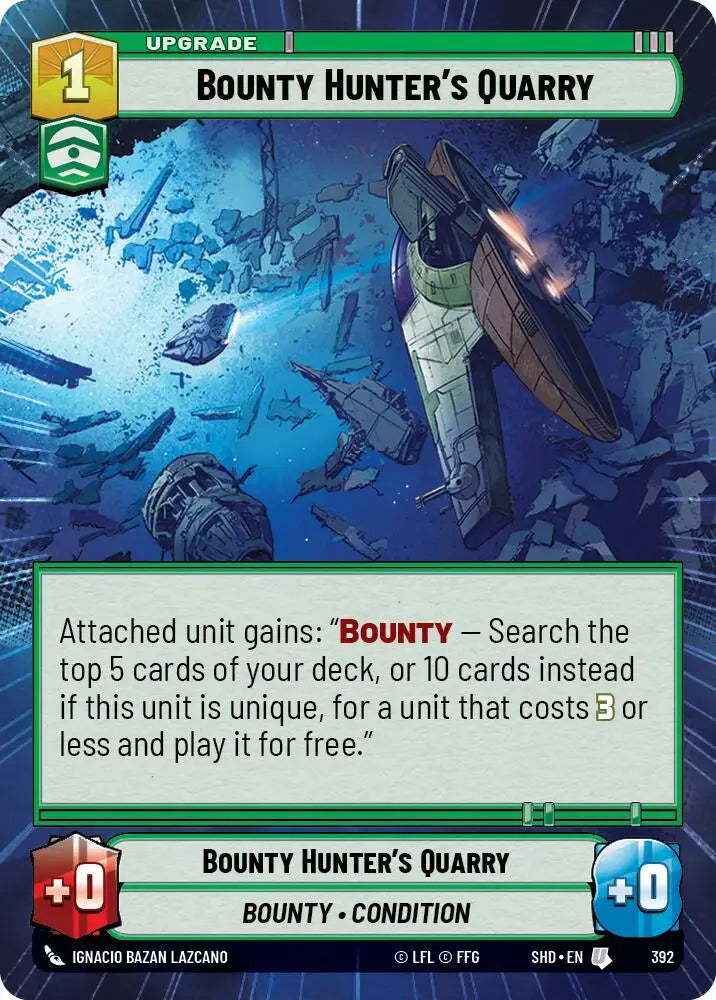 Bounty Hunter’s Quarry (Hyperspace) (392) [Shadows of the Galaxy] - Star Wars: Unlimited Single