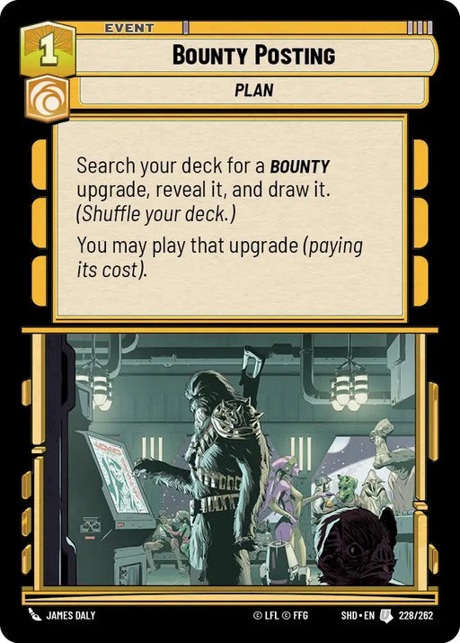 Bounty Posting (228/262) [Shadows of the Galaxy] - Star Wars: Unlimited Single