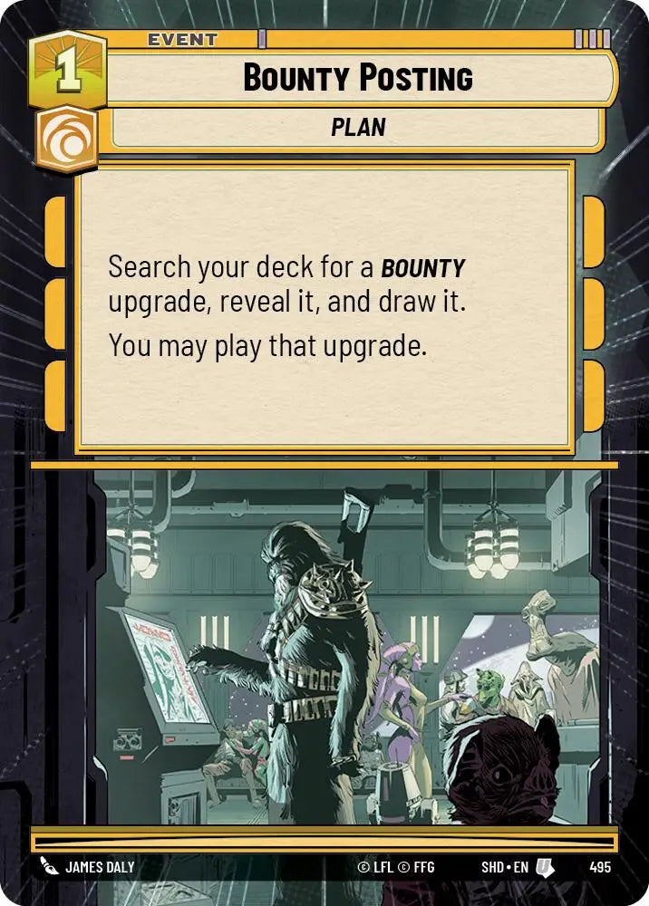 Bounty Posting (Hyperspace) (495) [Shadows of the Galaxy] - Star Wars: Unlimited Single