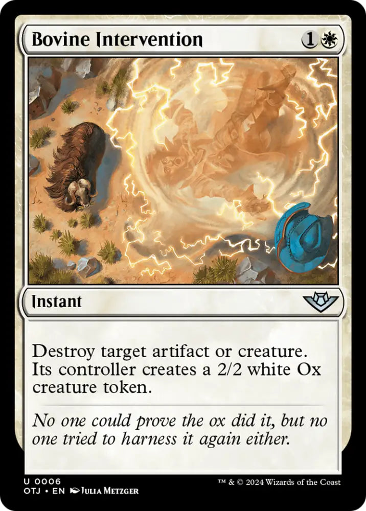 Bovine Intervention [Outlaws of Thunder Junction] - MTG Single