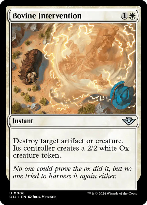 Bovine Intervention [Outlaws of Thunder Junction] - MTG Single