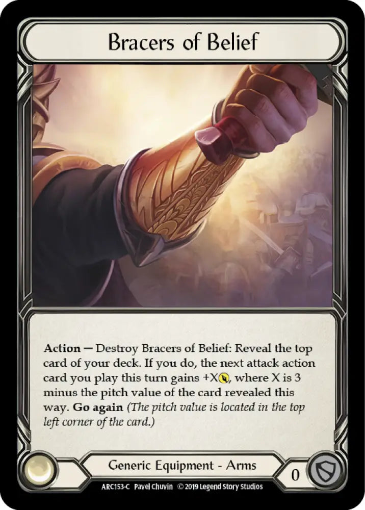 Bracers of Belief [Arcane Rising 1st Edition] 1st Edition Normal - Flesh And Blood Single