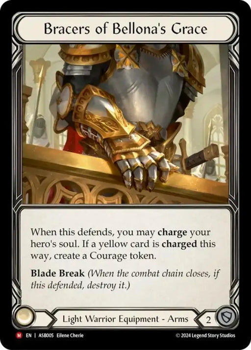 Bracers of Bellona’s Grace [ASB005] (Armory Deck: Boltyn) Rainbow Foil - Flesh And Blood Single