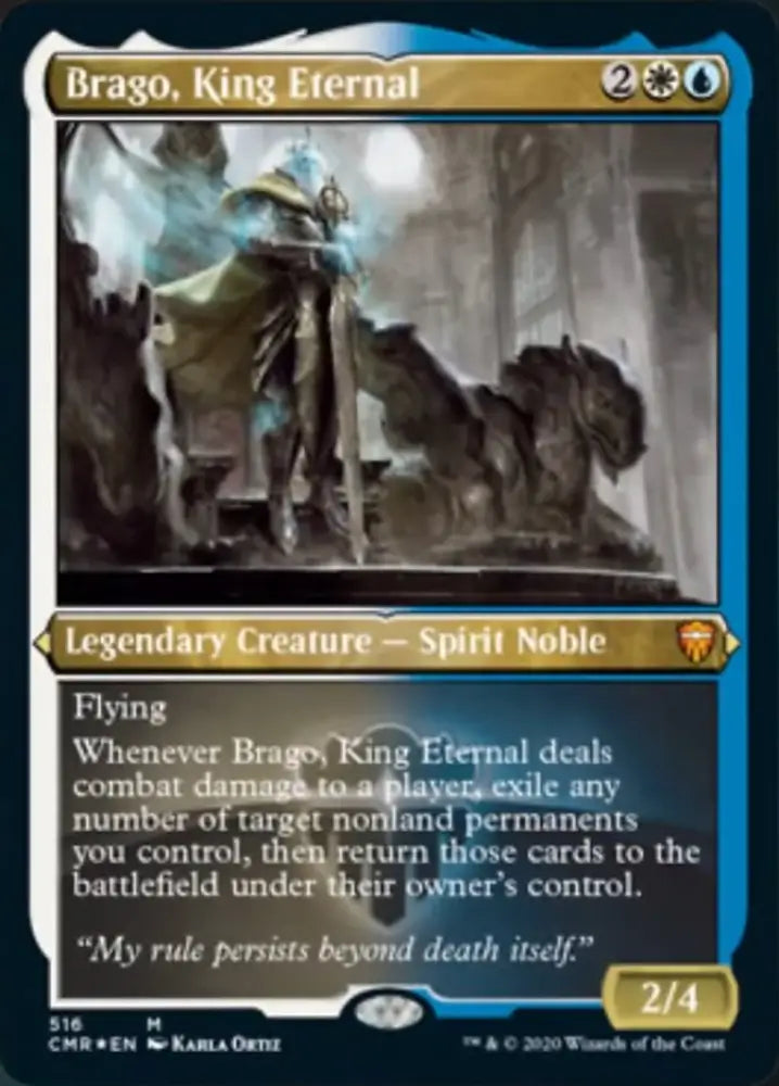 Brago King Eternal (Etched) [Commander Legends] - MTG Single