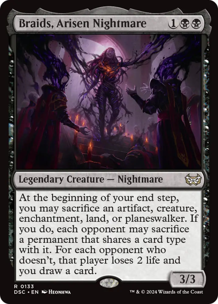Braids Arisen Nightmare [Duskmourn: House of Horror Commander] - MTG Single
