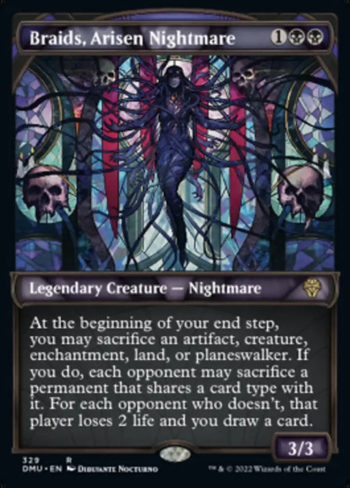 Braids Arisen Nightmare (Showcase Textured) [Dominaria United] - MTG Single