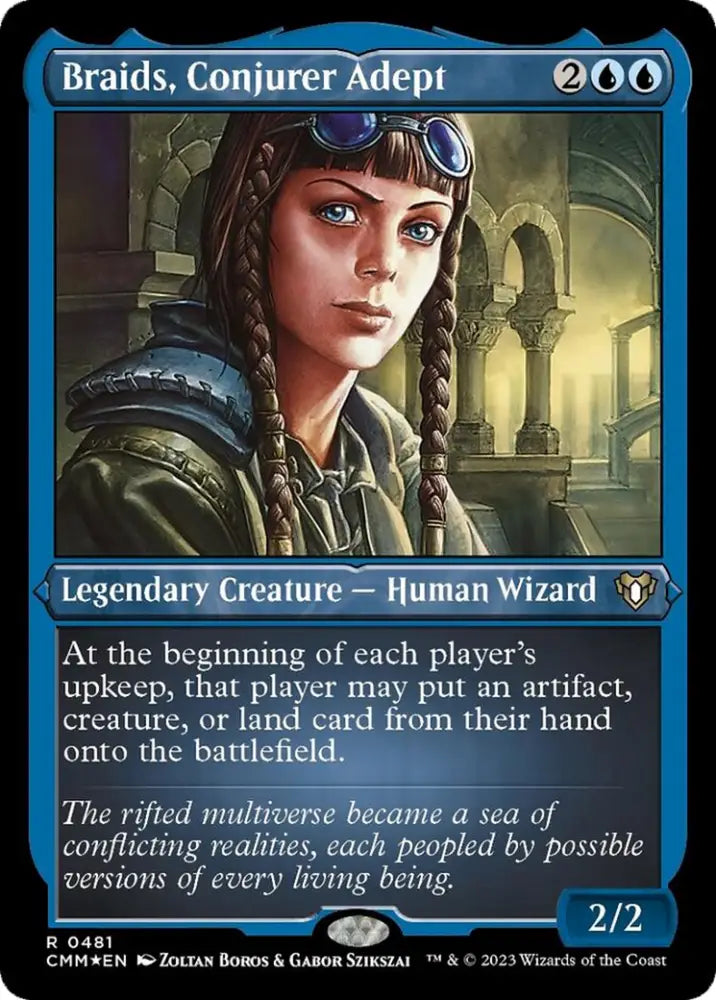 Braids Conjurer Adept (Foil Etched) [Commander Masters] - MTG Single