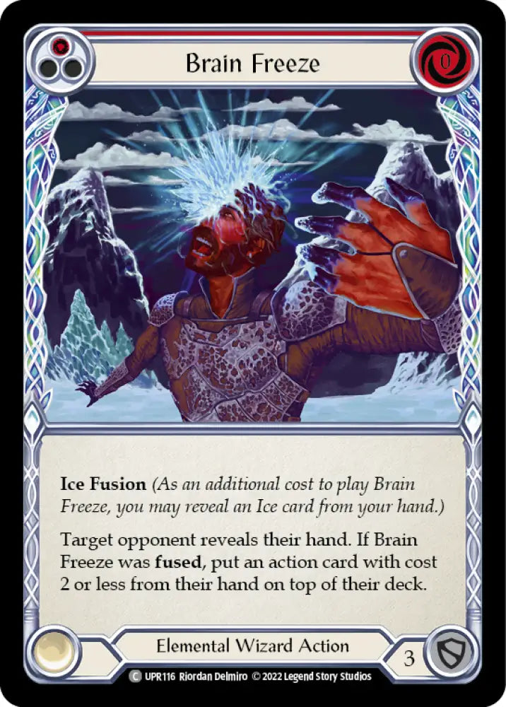 Brain Freeze (Red) [Uprising] Rainbow Foil - Flesh And Blood Single