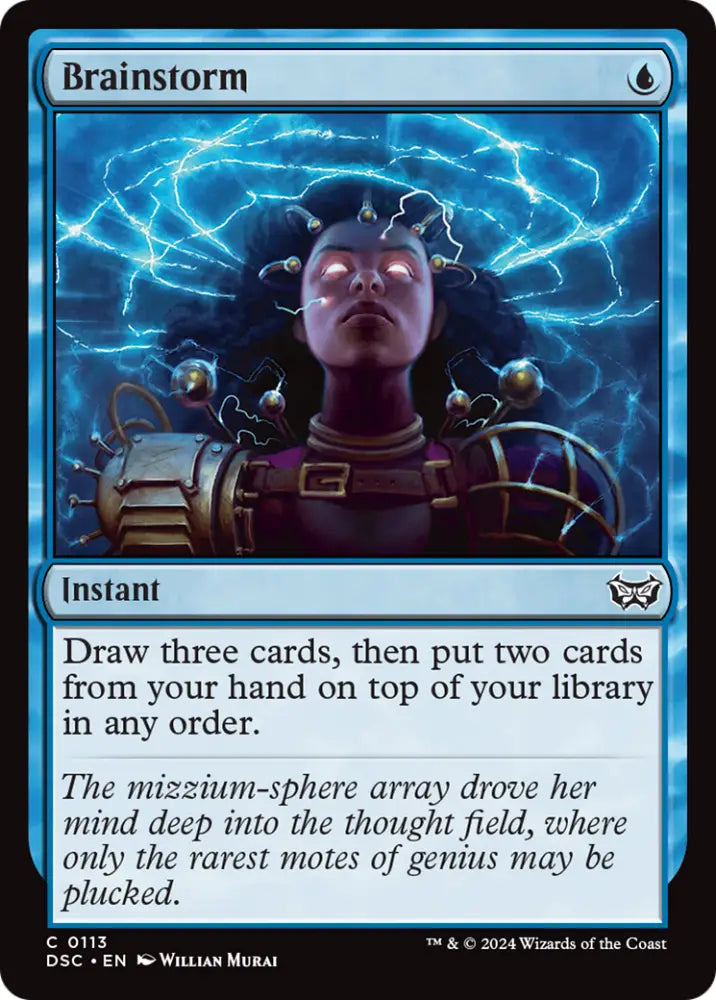 Brainstorm [Duskmourn: House of Horror Commander] - MTG Single