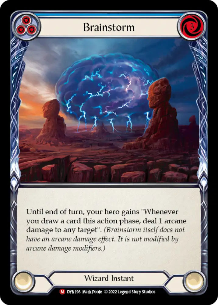 Brainstorm [Dynasty] Rainbow Foil - Flesh And Blood Single