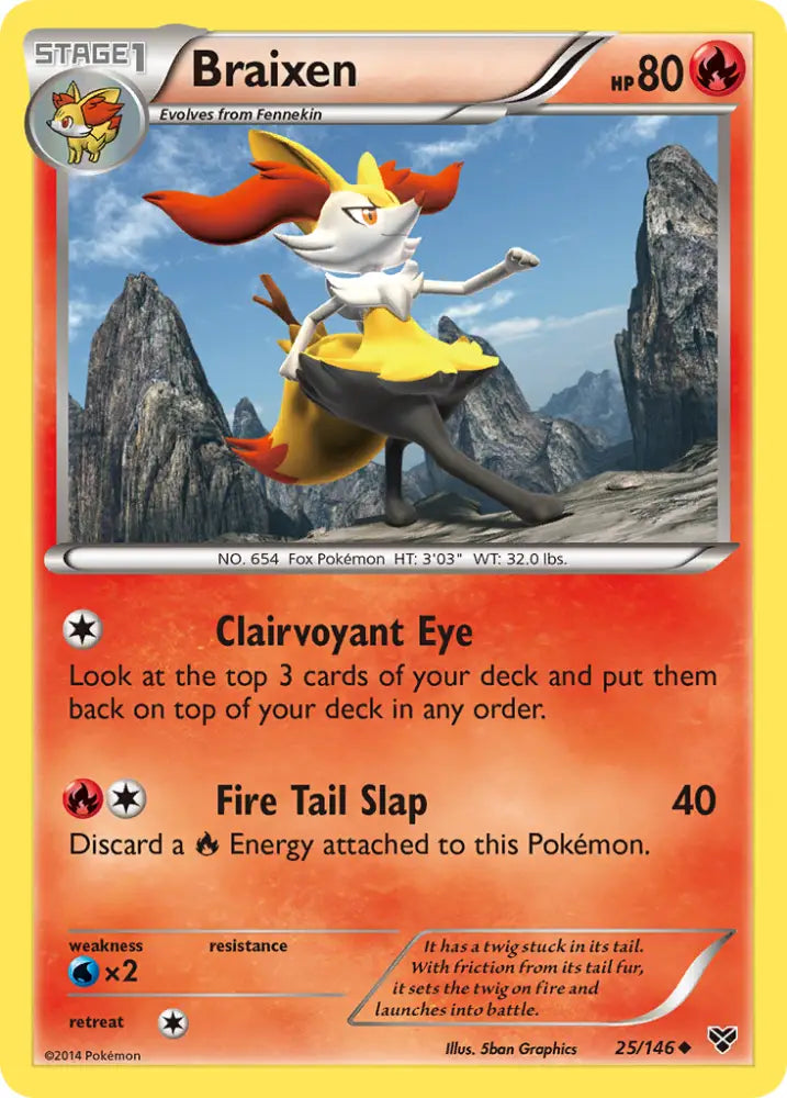 Braixen (25/146) [XY: Base Set] - Pokemon Single