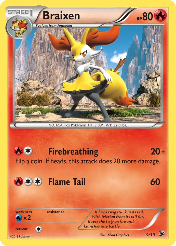 Braixen (9/39) [XY: Kalos Starter Set] - Pokemon Single
