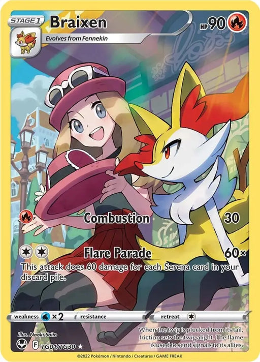 Braixen (TG01/TG30) [Sword & Shield: Silver Tempest] - Pokemon Single