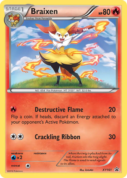 Braixen (XY161) [XY: Black Star Promos] - Pokemon Single