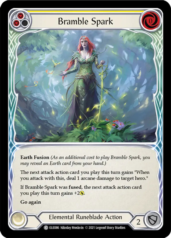 Bramble Spark (Yellow) [Tales of Aria 1st Edition] 1st Edition Normal - Flesh And Blood Single