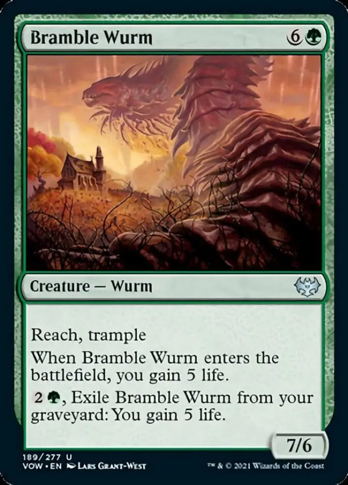 Bramble Wurm [Innistrad: Crimson Vow] - MTG Single