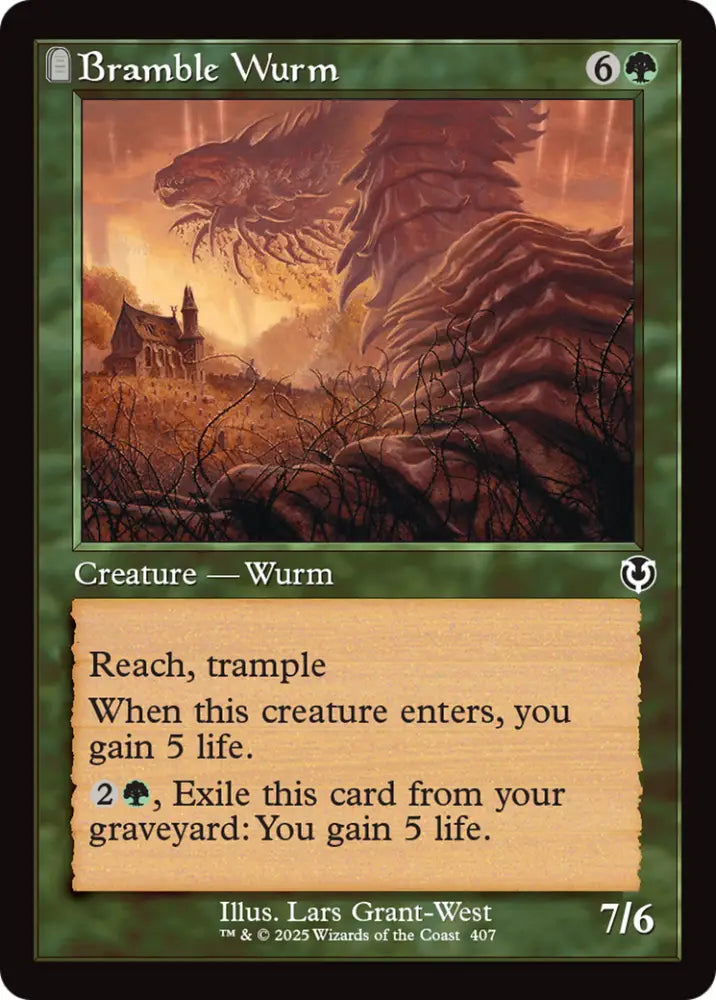Bramble Wurm (Retro Frame) [Innistrad Remastered] - MTG Single