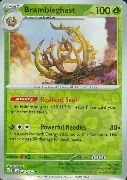Brambleghast (021/162) [Scarlet & Violet: Temporal Forces] - Pokemon Single