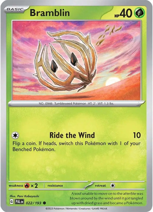Bramblin (022/193) [Scarlet & Violet: Paldea Evolved] - Pokemon Single