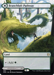 Branchloft Pathway // Boulderloft Pathway (Borderless Alternate Art) [Zendikar Rising] - MTG Single