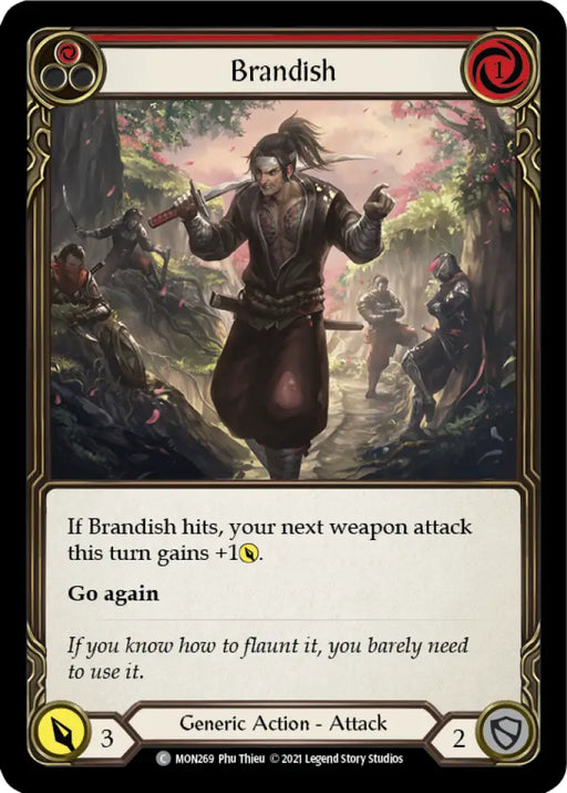 Brandish (Red) [Monarch 1st Edition] 1st Edition Normal - Flesh And Blood Single