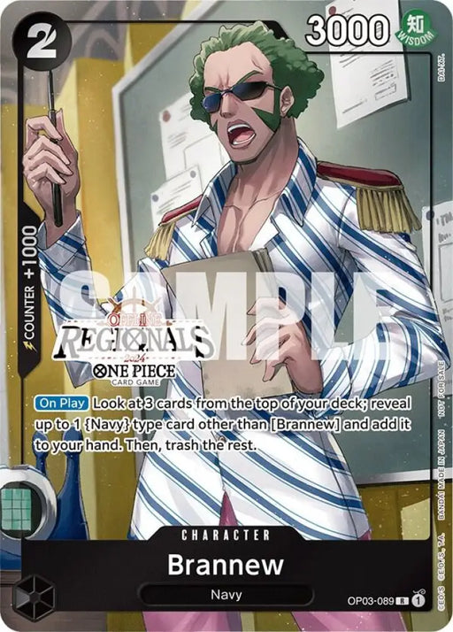 Brannew (Offline Regional 2024) [Participant] (OP03-089) [One Piece Promotion Cards]