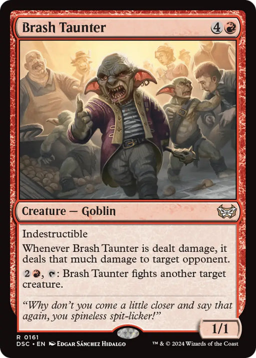 Brash Taunter [Duskmourn: House of Horror Commander] - MTG Single