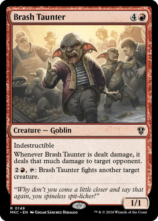 Brash Taunter [Murders at Karlov Manor Commander] - MTG Single