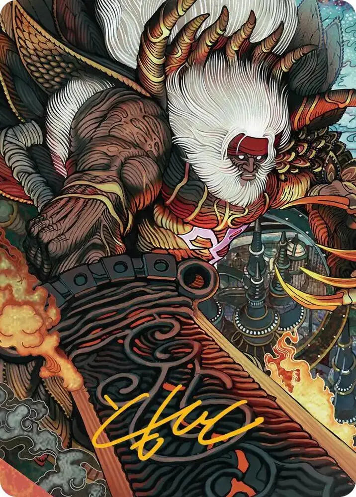 Braska's Final Aeon Art Card (Gold-Stamped Signature) (39) [Final Fantasy Art Series]