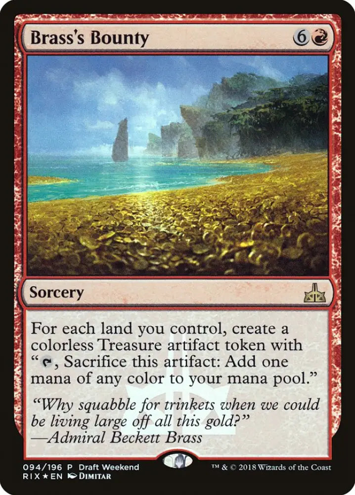 Brass’s Bounty (Draft Weekend) [Rivals of Ixalan Promos] - MTG Single