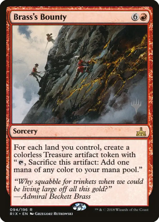 Brass’s Bounty (Promo Pack) [Rivals of Ixalan Promos] - MTG Single