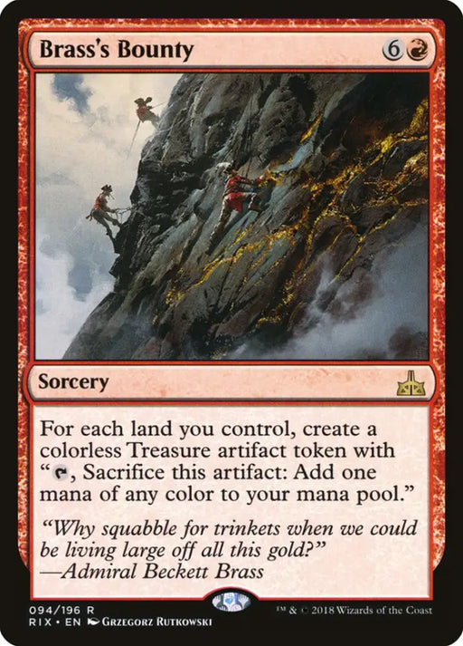 Brass’s Bounty [Rivals of Ixalan] - MTG Single