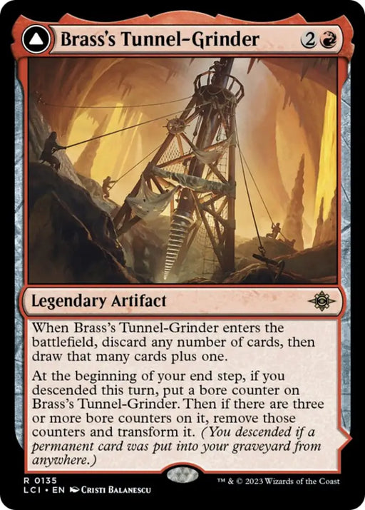Brass’s Tunnel-Grinder // Tecutlan The Searing Rift [The Lost Caverns of Ixalan] - MTG Single