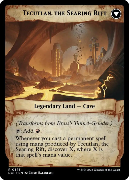 Brass’s Tunnel-Grinder // Tecutlan The Searing Rift [The Lost Caverns of Ixalan] - MTG Single
