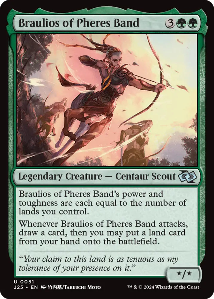 Braulios of Pheres Band (Anime) [Foundations Jumpstart] - MTG Single