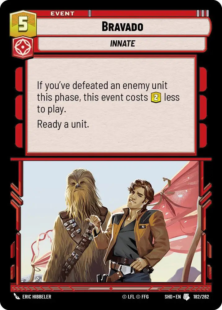 Bravado (182/262) [Shadows of the Galaxy] - Star Wars: Unlimited Single