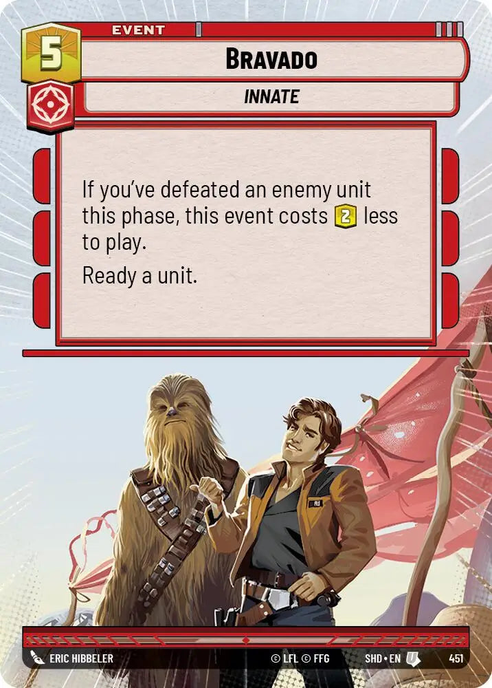 Bravado (Hyperspace) (451) [Shadows of the Galaxy] - Star Wars: Unlimited Single