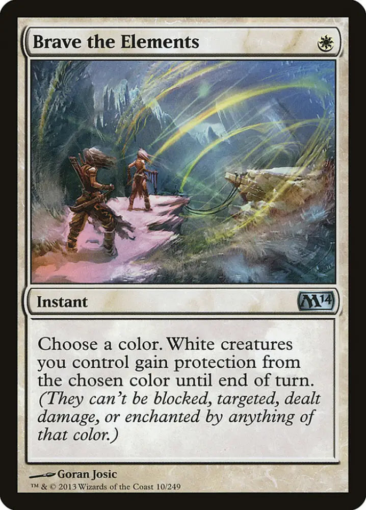 Brave the Elements [Magic 2014] - MTG Single
