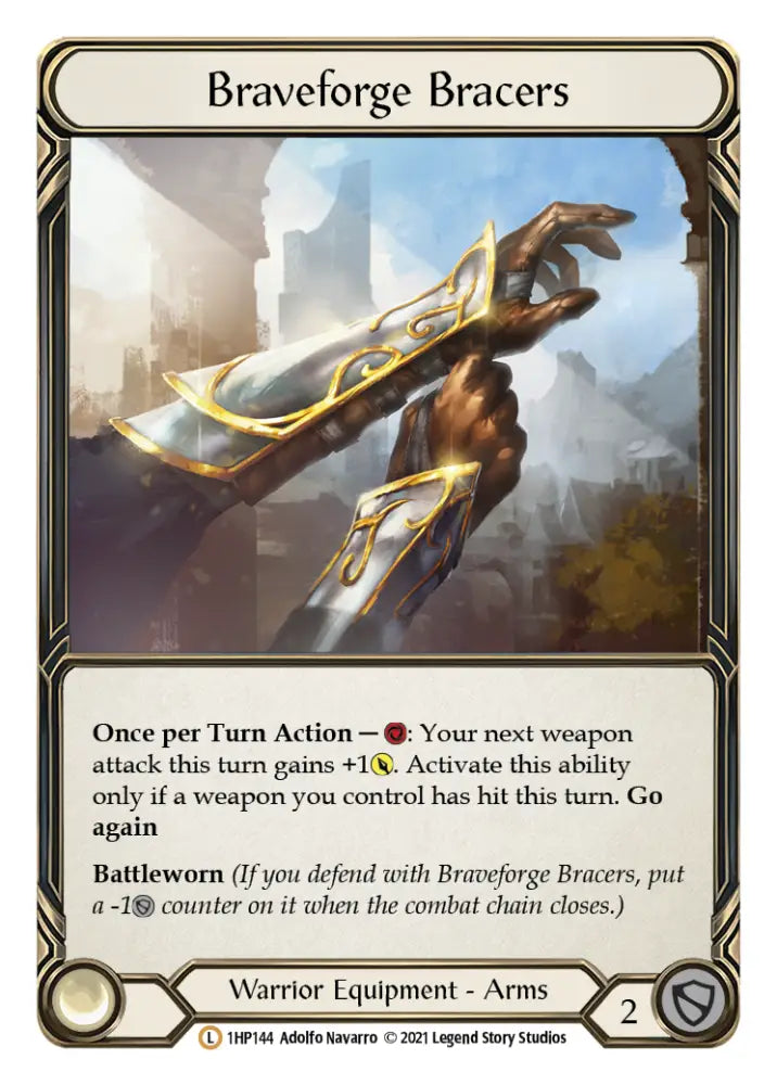 Braveforge Bracers [1HP144] (History Pack 1) - Flesh And Blood Single