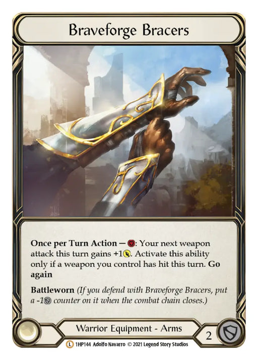 Braveforge Bracers [1HP144] (History Pack 1) - Flesh And Blood Single
